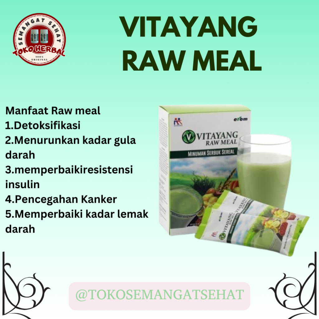 

Vitayang Rawmeal Makanan Detox Diet Sehat,Rendah Lemak Garam Dan Non Kolestrol