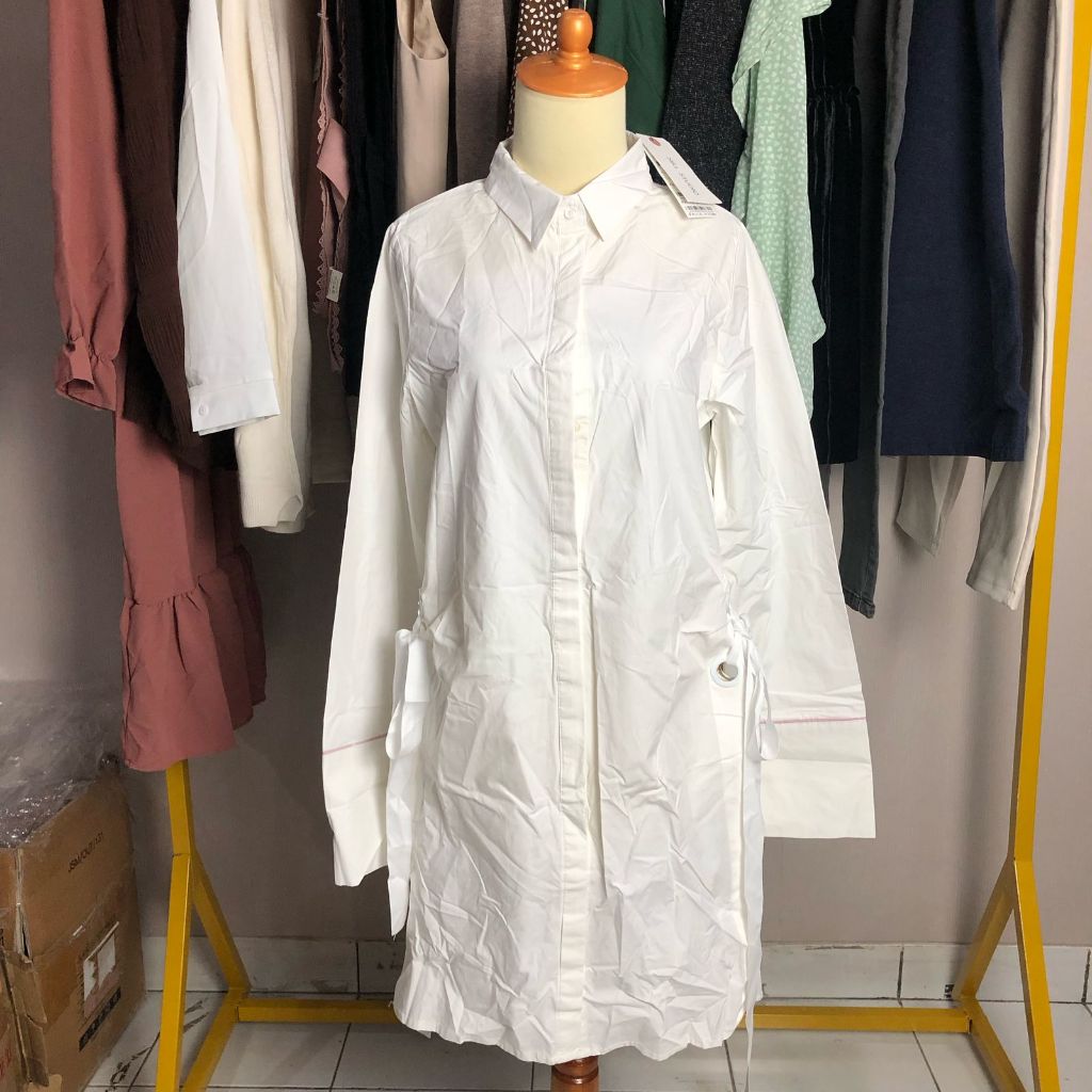 Tunik Kemeja Polos Wanita Lengan Panjang|Tunik Lebaran