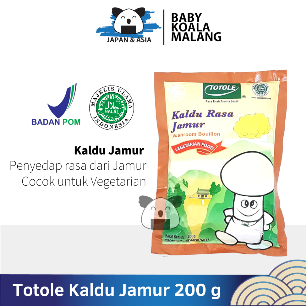 

TOTOLE Kaldu Vegan Kaldu Jamur 200 g Halal │ Import Mushroom Stock.