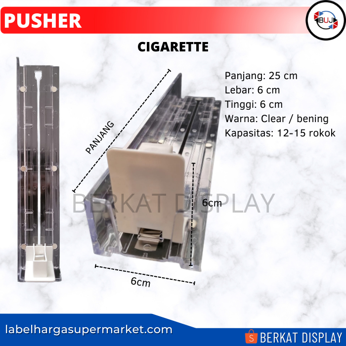 

Baru Acrylic Pusher Rokok - Acrylic Cigarette - 25 Cm