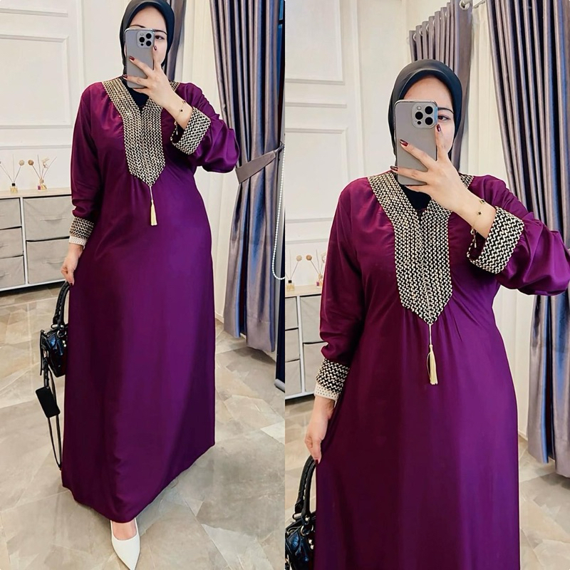 KAFTAR DRESS ZARA BORDIR / KAFTAN TWILL PREMIUM