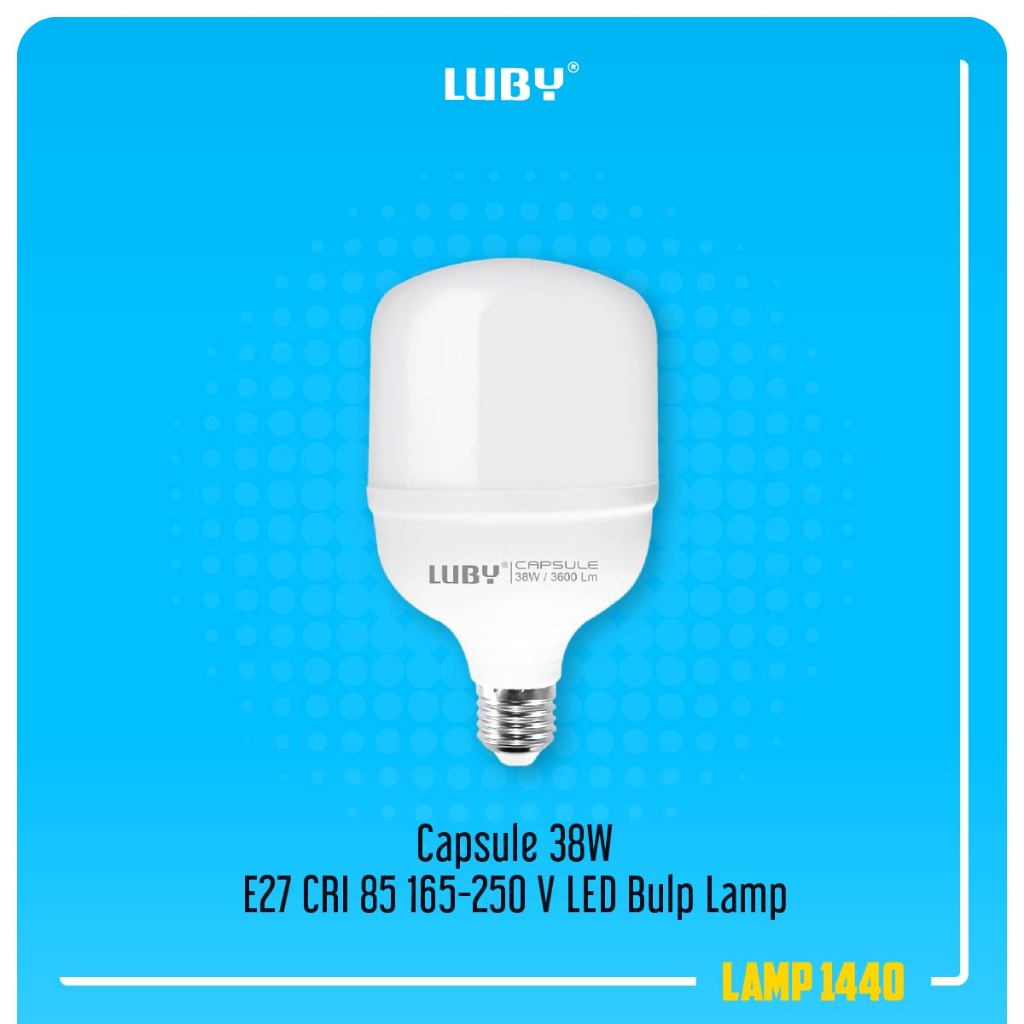 Luby Capsule 38W E27 CRI 85 165-250 V LED Bulp Lamp Lampu