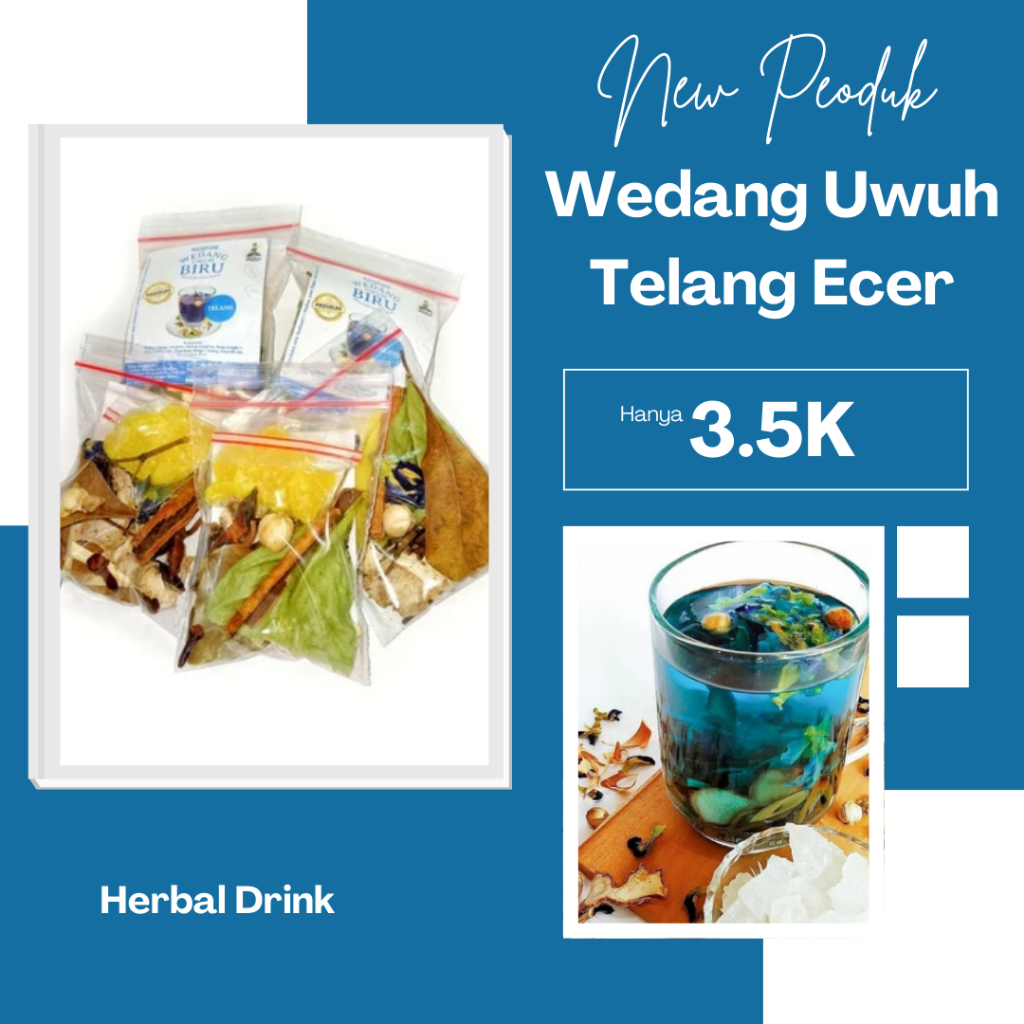 

meningkatkan imunitas Tubuh wedang uwuh telang 1pcs