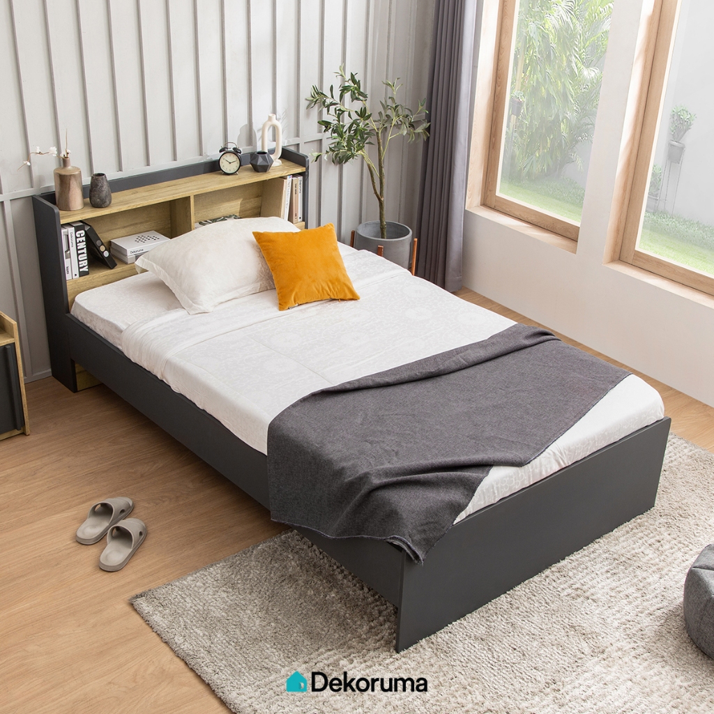 Dekoruma NOBU Headboard & Divan Tempat Tidur 120.5 cm x 201 cm