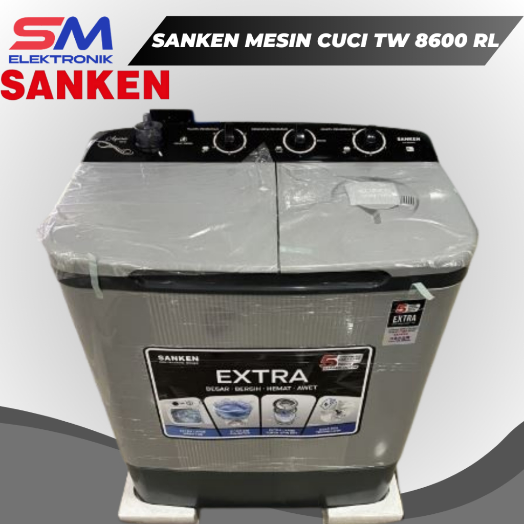 Mesin Cuci 8Kg Sanken mesin cuci TW 8600 RL