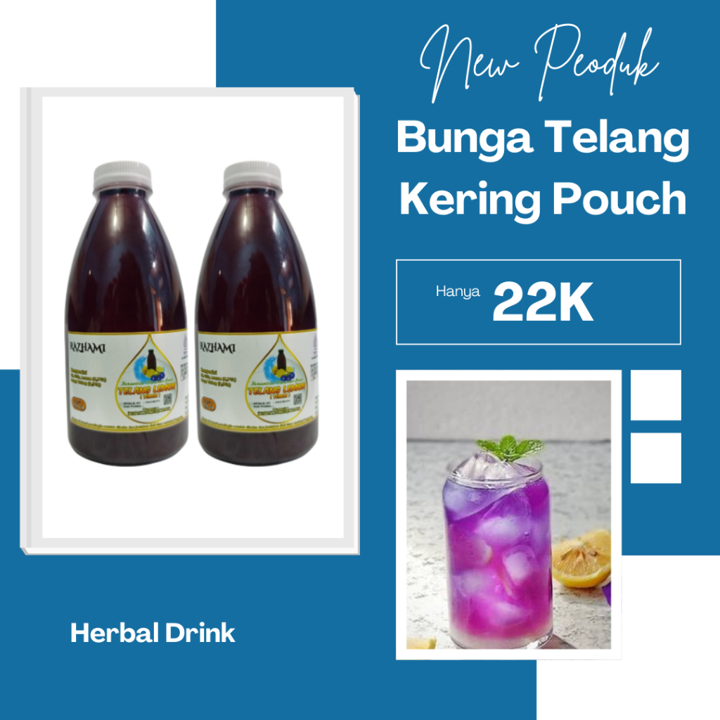 

Minuman Sirup Telang Lemon