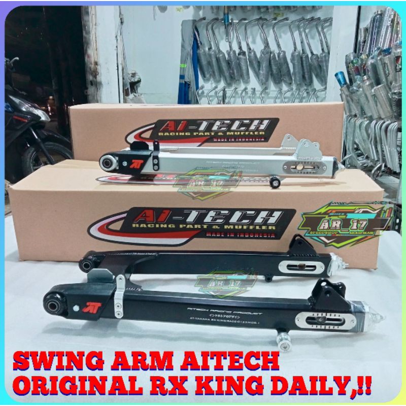 Swing ARM RX KING DAILY AITECH ORIGINAL Oval Non Coak PNP Yamaha RX-KING + As Roda Warna Hitam Varia