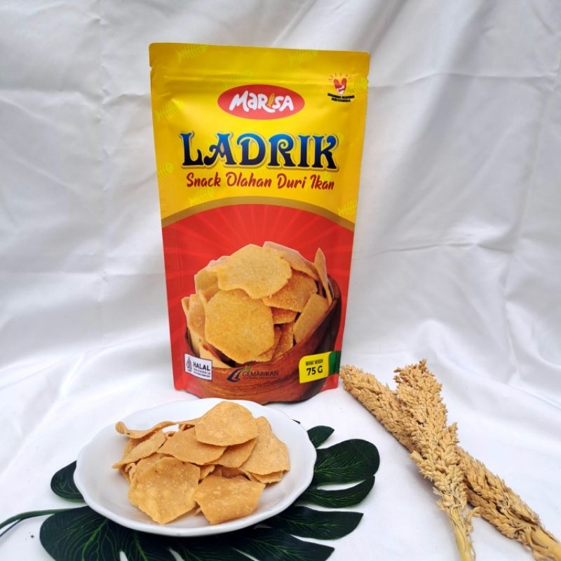 

Ladrik Marisa snack kentang dengan pasta duri ikan tinggi kalsium Non MSG 75 gram