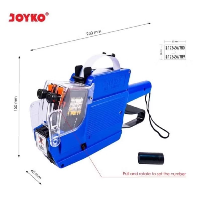 

MESIN LABEL HARGA JOYKO MX-6600N 2 LINE(NOMER & NOMER)