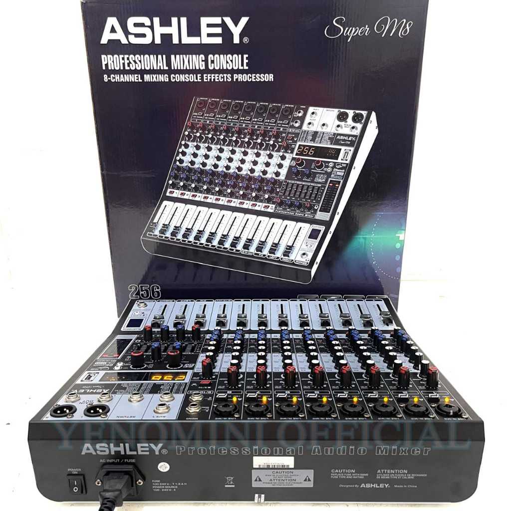 Bomransit_1 - Mixer Ashley Super M8 8 Channel Original Compressor Audio Mixer Profesional