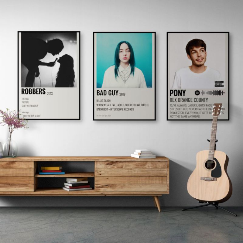 Poster Album | Pajangan Dinding | Poster Musik | Poster Aestetic | Poster Minimalis | Poster Band | 