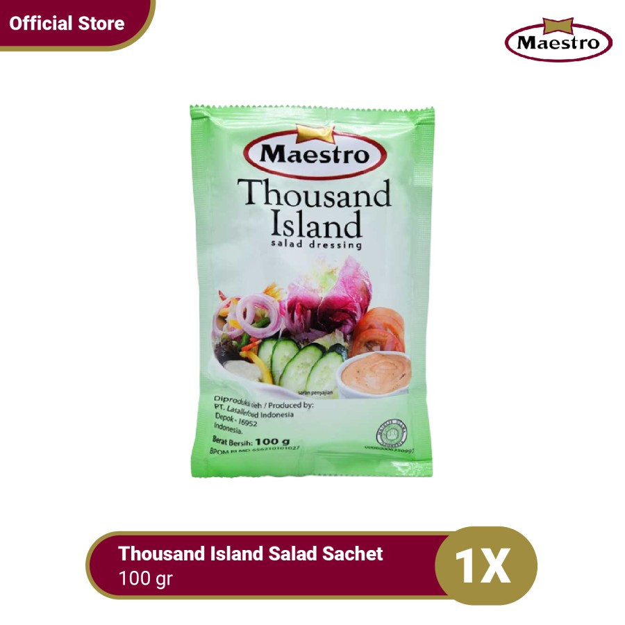

Maestro Thousand Island Salad Dressing Sachet 100 g