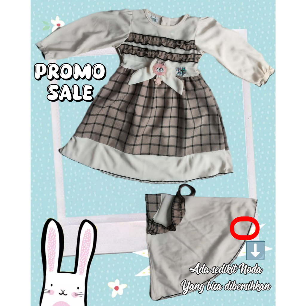 Baju Dress Gamis Anak Bayi Perempuan 6 Bulan - 1tahun