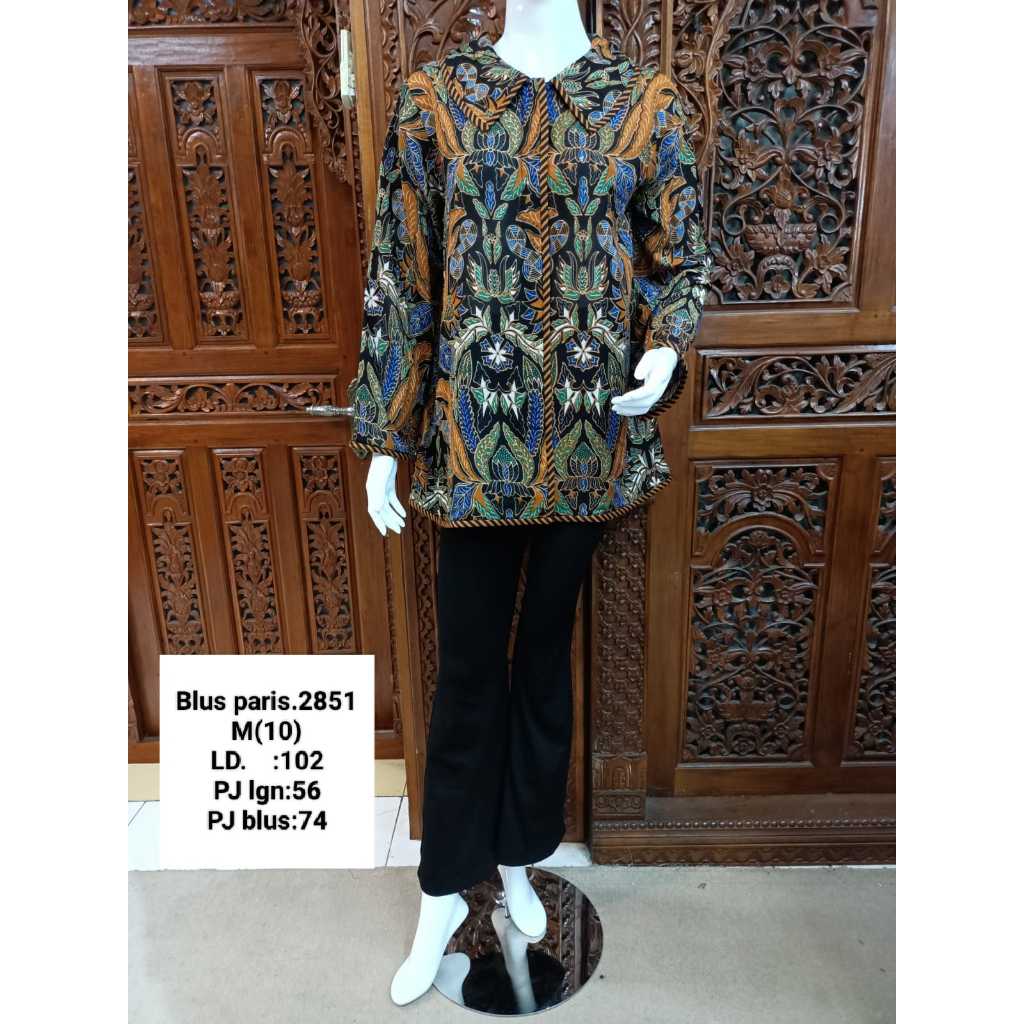 Blus Batik Agung Wibowo- Blus Baju Kerja-