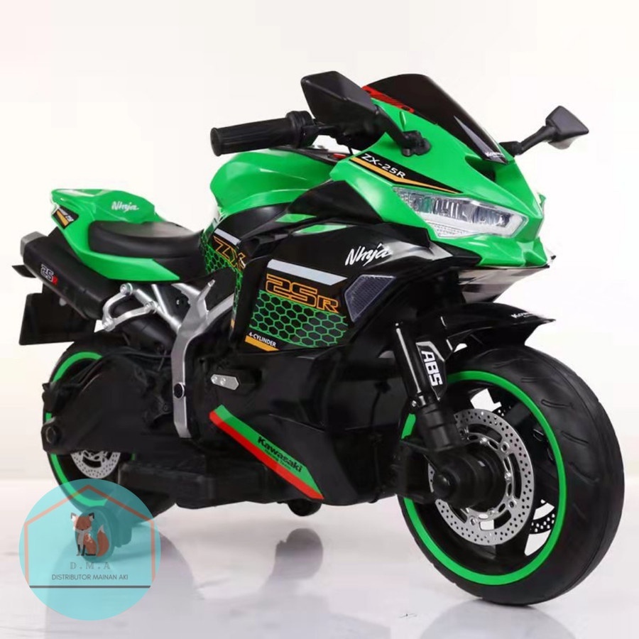 Mainan Motor Aki Anak Yukita 738 – Kawasaki Ninja Edition Sporty, Gagah, & Bertenaga