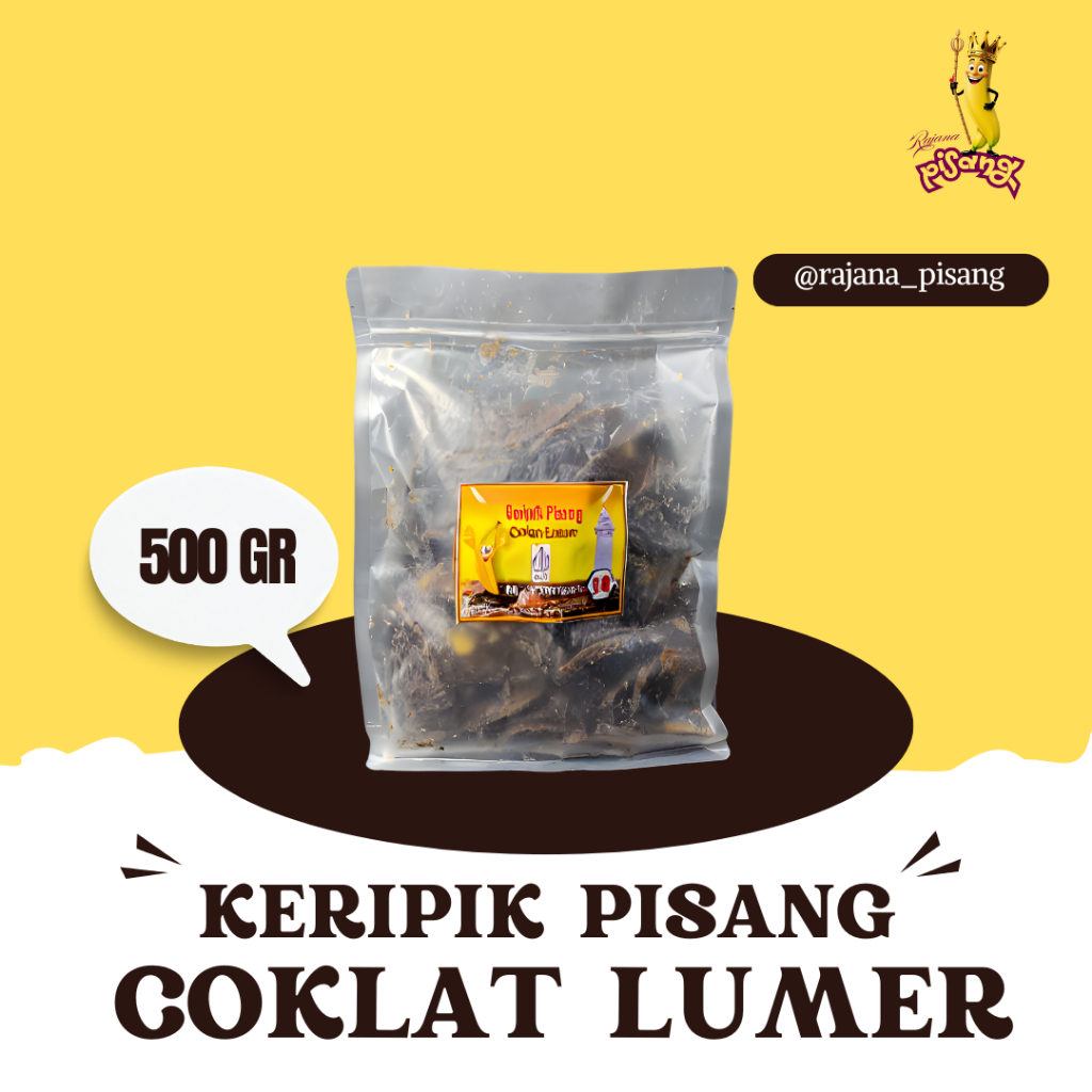 

Rajana Pisang – Kripik Pisang Coklat Lumer Premium (500gr) (COCOK UNTUK OLEH OLEH DAN CEMILAN)