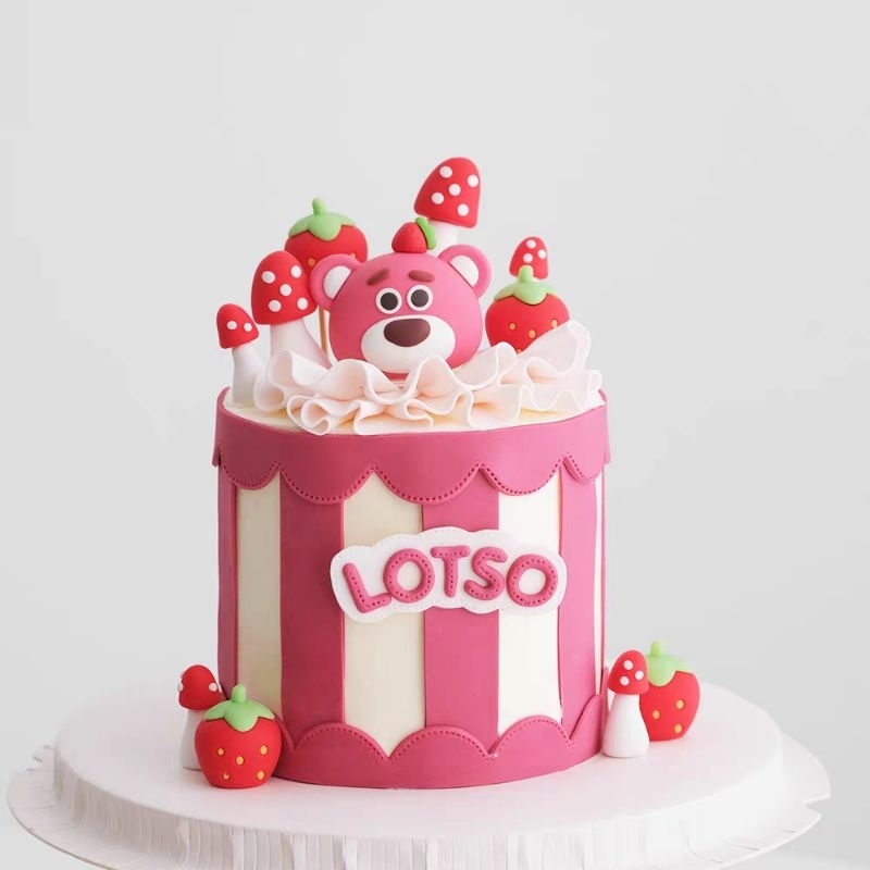 

Topper Kue/Hiasan Ulang Tahun/Birthday Topper Strawberry/Mushroom