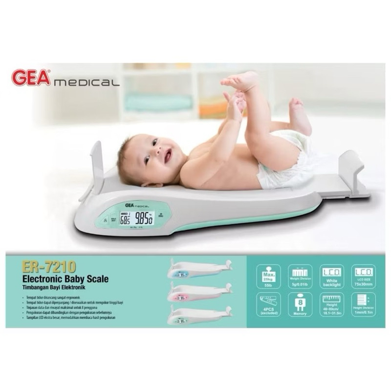 GEA - Timbangan Bayi Digital Gea ER 7210 | Timbangan Bayi Digital