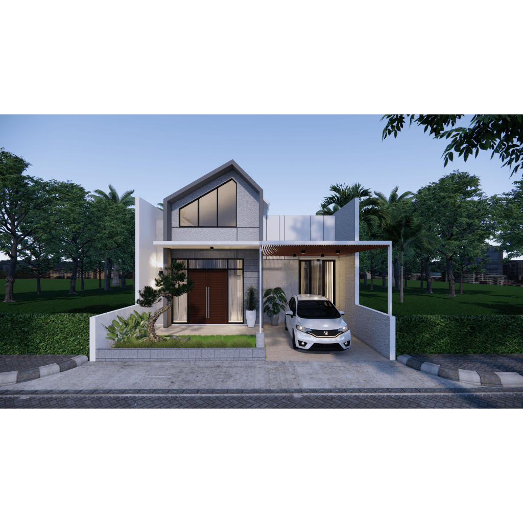 Jasa Desain Rumah 3D Eksterior dan RAB (Rencana Anggaran Biaya)