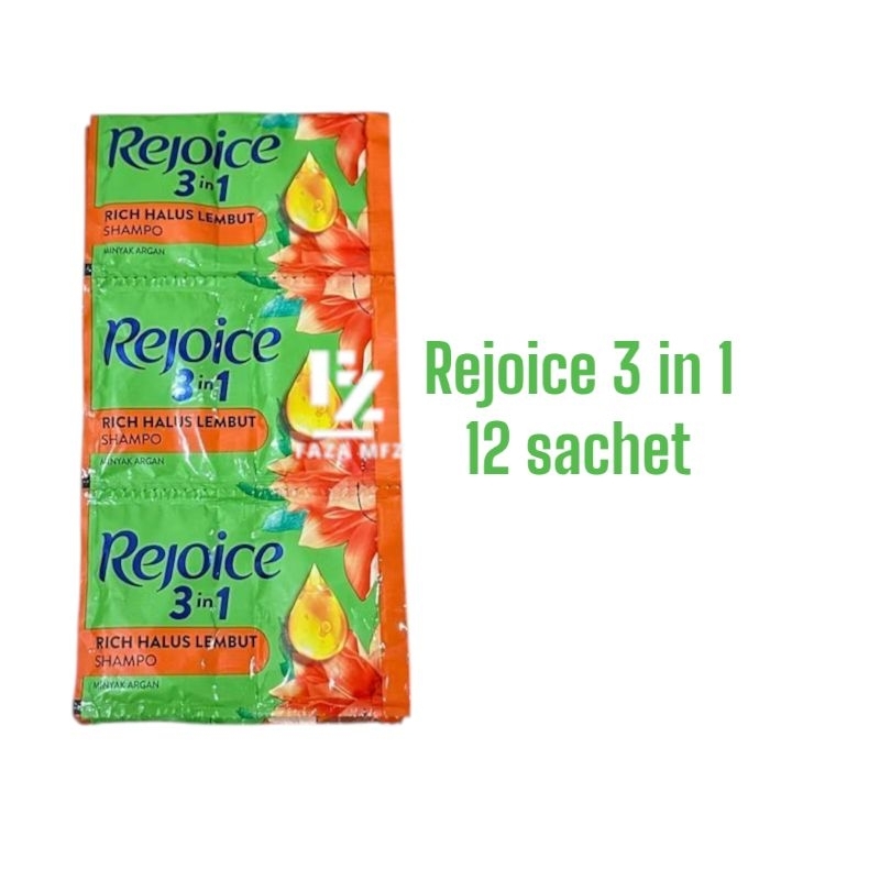 shampoo rejoice renteng 12 sachet / rejoice 3 in 1 renteng