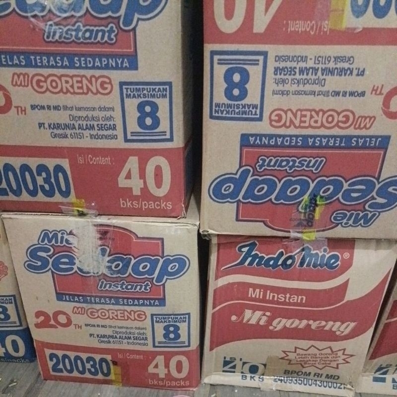 

sedaap goreng isi 40 bungkus