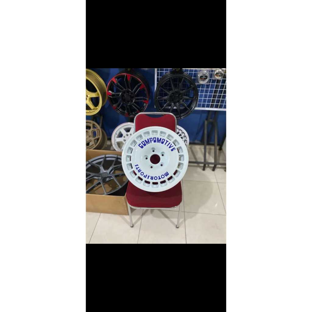 PELEG MOBIL VELEG RACING VELG RALLY VELG COMPOMOTIVE R16x75 H5x139,7 ET0 COCOK MOBIL ESKUDO JIMNY VI