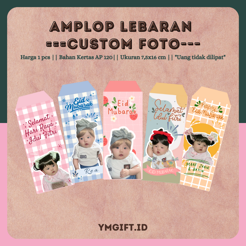 

Amplop Lembaran Custom Foto Harga 1 pcs lucu imut viral premium panjang