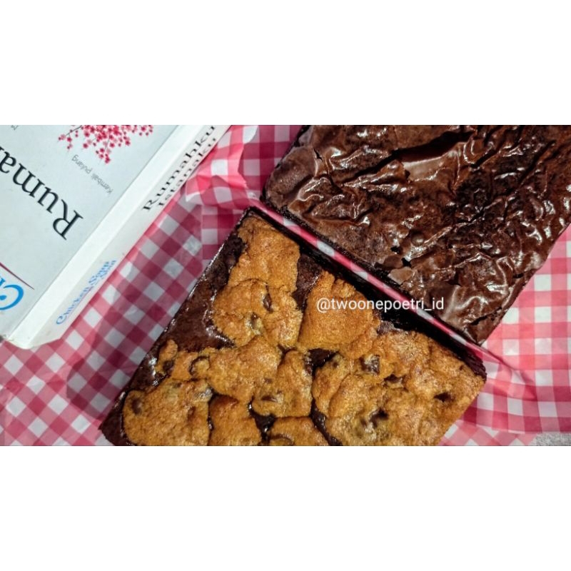 

HAMPERS LEBARAN || HAMPERS BROWNIES || BUNDLING 2 BOX BROWNIES || BROWNIES PANGGANG || FUDGY BROWNIES