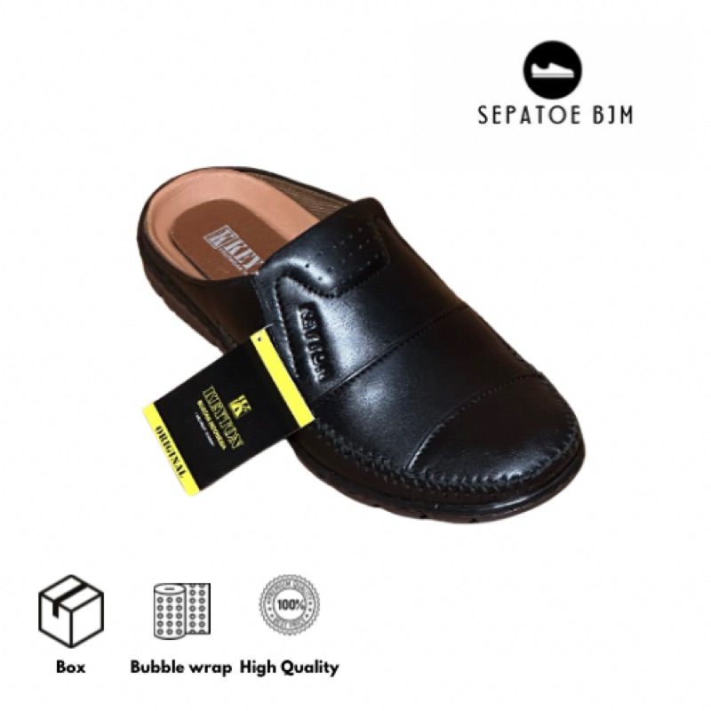 KEYTON -|| SANDAL KEYTON - BNC 8571 || SANDAL SELOP || SEPATU SANDAL KULIT PRIA SEPATU SANDAL KULIT 