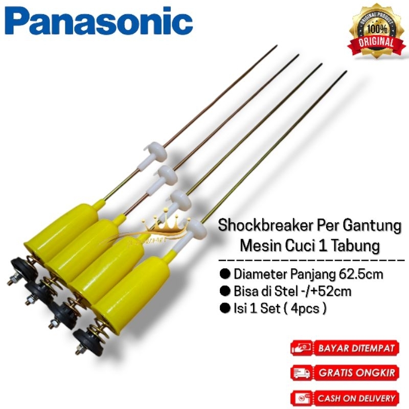 Set 4pcs Panasonic Shockbreaker Suspensi Per Gantung Mesin Cuci 1 Tabung