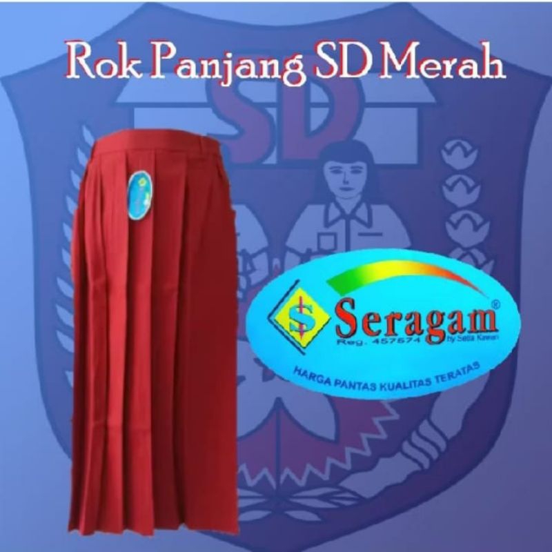 Rok Panjang Rempel Merah SD