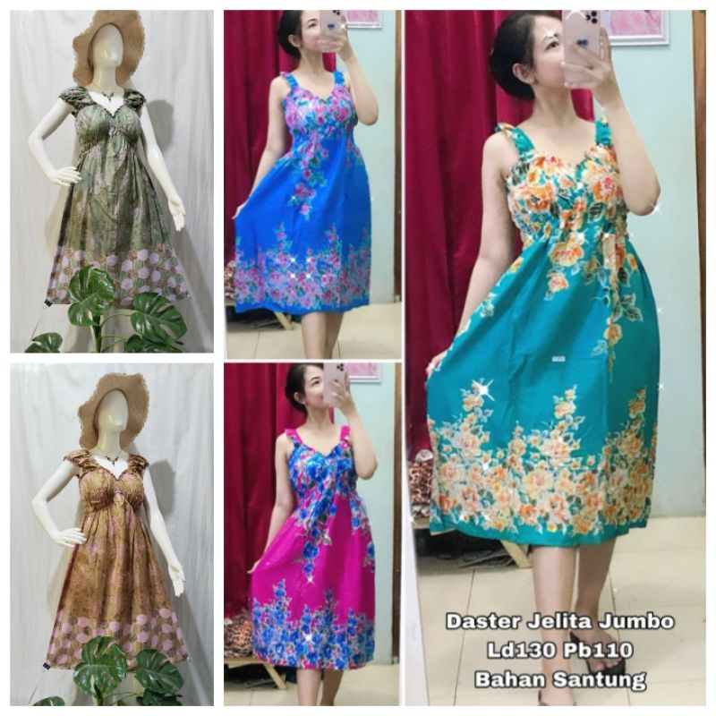 Daster kerut Jelita Jumbo / daster kerut dada .