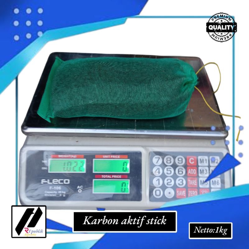 Karbon aktif stick 1kg plus waring / karbon aktif / karbon stick / karbon stik / filter air / carbon