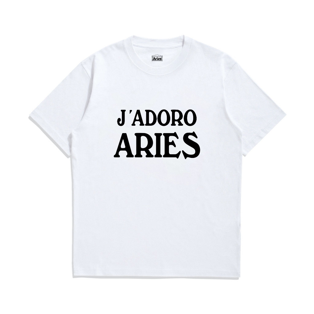 Aries Arise Tshirt J'Adoro Aries White Premium
