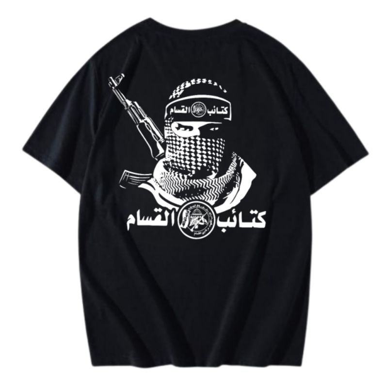 KAOS TACTICAL AL QASSAM MILITARY BAJU DISTRO PRIA WANITA~FREESTICKER