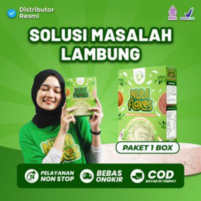 

NUTRI FLAKES Umbi Garut 280gram Untuk Maag Gerd Asam Lambung