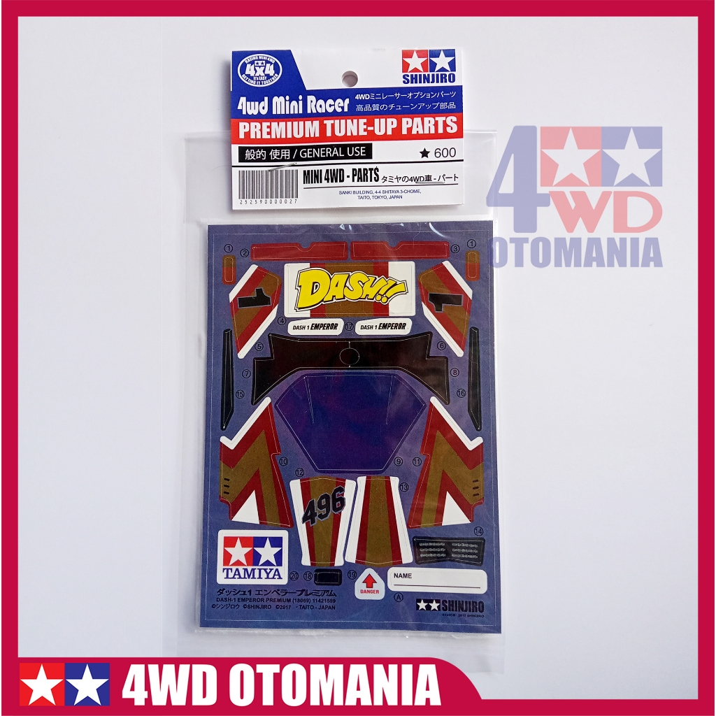 Tamiya - Sticker Body Dash 1 Emperor - SHINJIRO