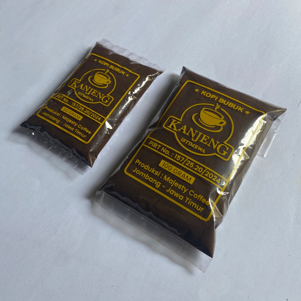 

Kopi Bubuk KANJENG ISTIMEWA 50gr-100gr khas Wonosalam Jombang