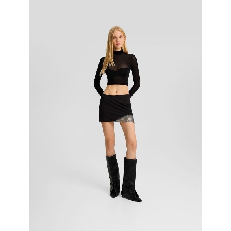 T-shirt Bershka en Noir