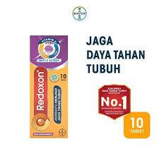REDOXON TRIPLE ACTION Tablet Effervescent Tube isi 10 (Rasa Blackcurrant)