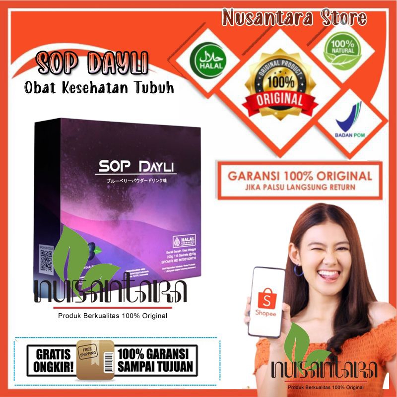 

SOP DAYLI Asli - Minuman Kesehatan Tubuh 100% Original
