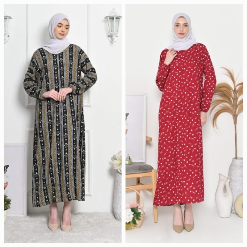 Daster Habel Lengan Panjang Busui