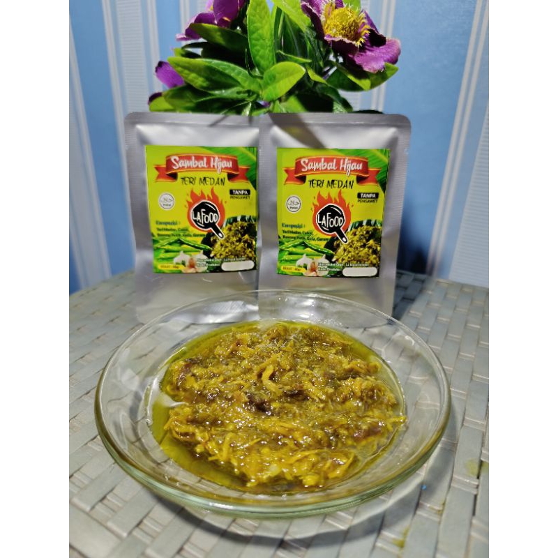 

Sambal Hijau Teri Medan Sachet LA Food 40gr