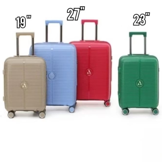 Koper passport atlas tsa lock 4 roda putar