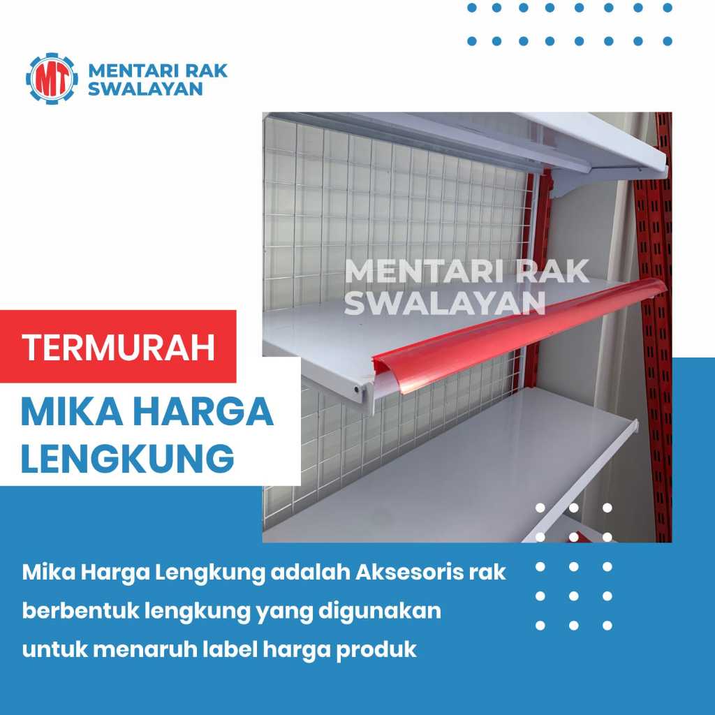 Mika Harga Price card rail card termurah untuk toko / minimarket