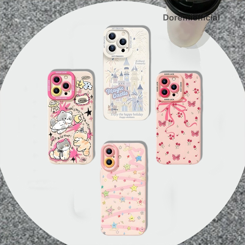 SOFTCASE FOR IPHONE SAMSUNG REALME VIVO INFINIX OPPO XIAOMI REDMI PROCAMERA PUTIH TULANG CUSTOM AEST