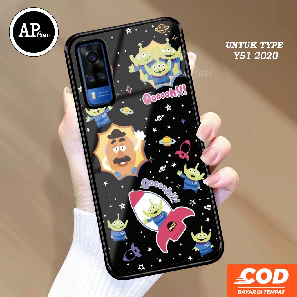 Case VIVO Y51 2020 (MOTIF alien) Ap Case Terbaru softcase dan hardcase glossy - Custom Case - Casing