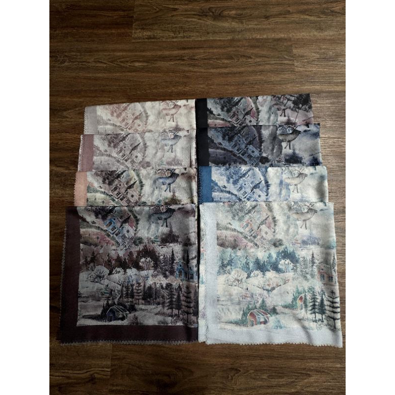 ZENOBIA/Scarft snow by Zenobia/scarft terbaru/scarft cantik/scarft mewah