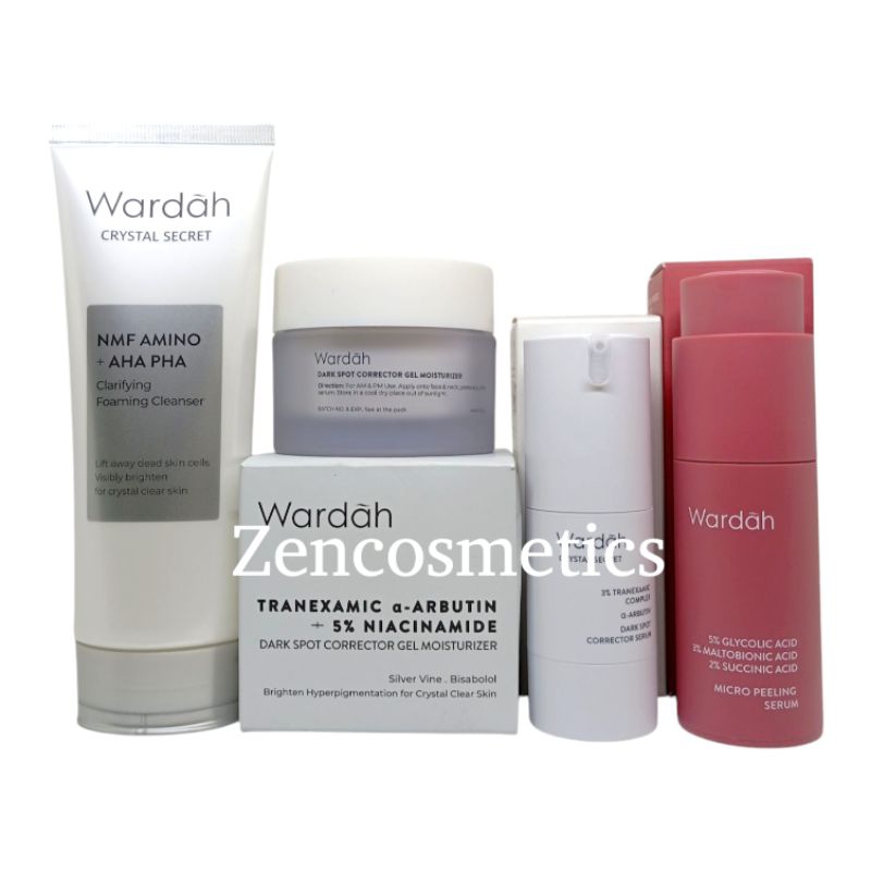 Wardah Paket Skincare 4 Set Moisturizer Gel