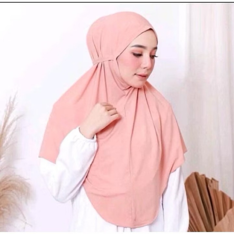 Hijab Bergo maryam Tali/Bergo Maryam Jersey premium/Jilbab Bergo Tali Jersey Non ped